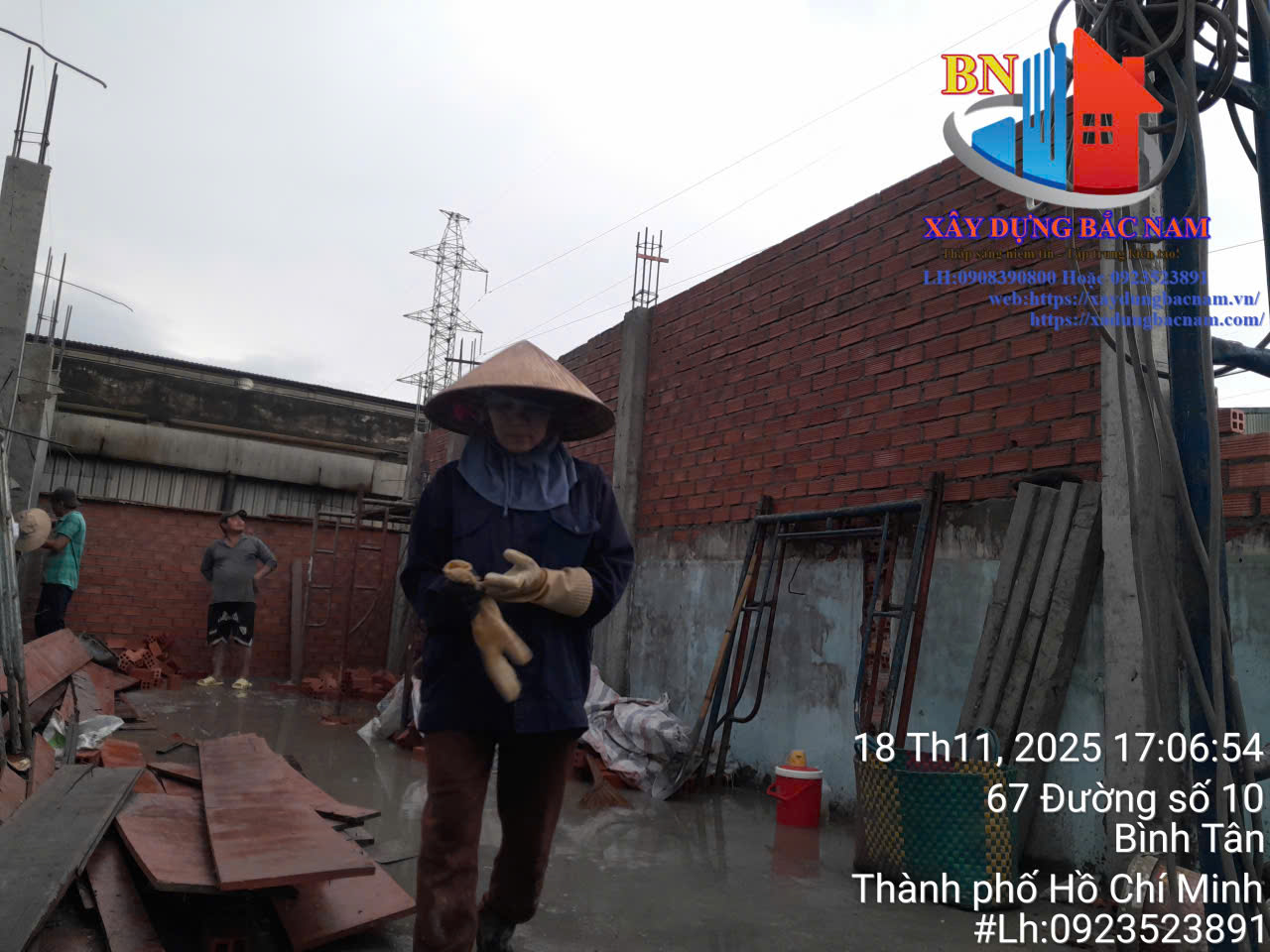 Công ty TNHH TM DV XD BẮC NAM cập nhật tiến độ công trình tại quận Bình Tân nhà anh Nguyễn Văn Đức 