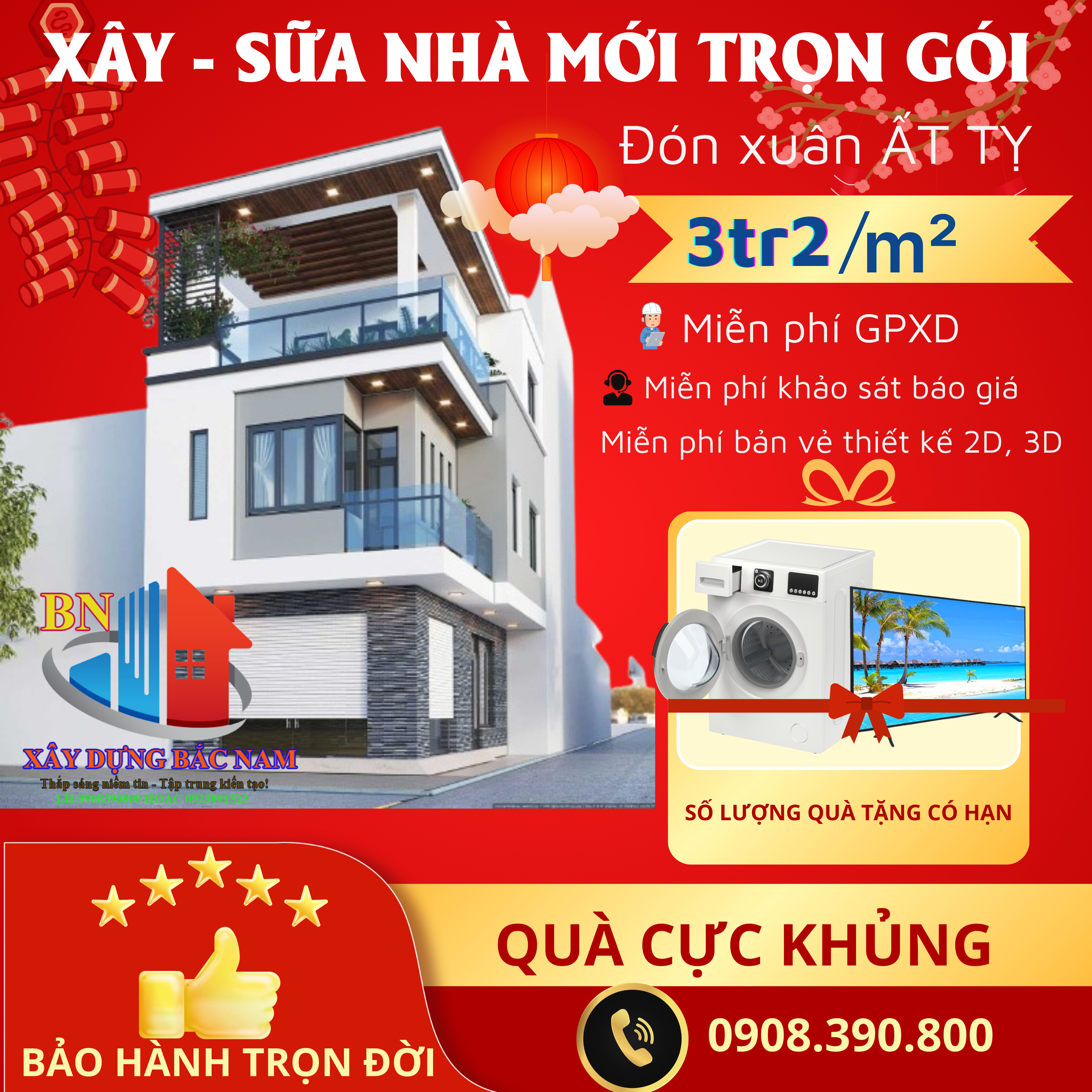 Ưu Đãi Trong Xây Dựng Nhà Ở – Sửa Chữa Nhà – Xây Nhà Phần Thô