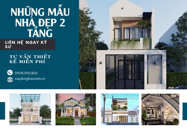 Mẫu Nhà Đẹp 2 Tầng 