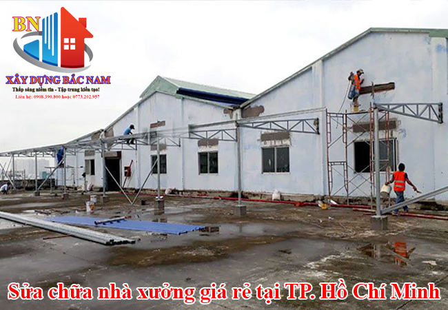 Đơn Giá Sửa Chữa Nhà Xưởng Năm 2025 Tại TP. Hồ Chí Minh 