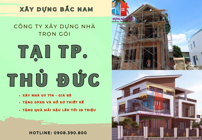 Dịch Vụ Xây Nhà Trọn Gói Năm 2025 – Giá Rẻ Tại TP. Thủ Đức 