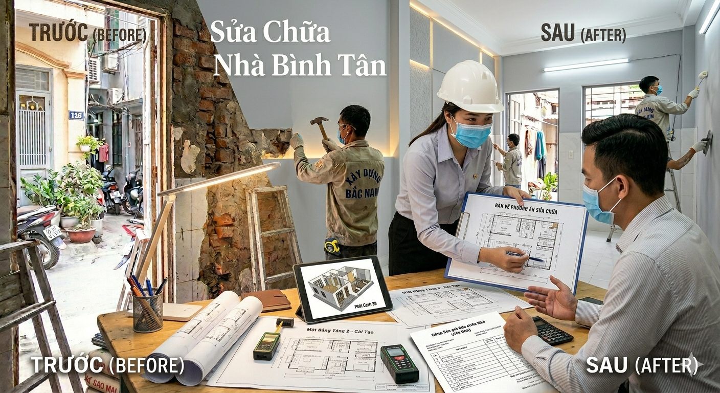 Sửa Chữa Nhà Bình Tân Uy Tín Giá Tốt Mới Nhất 2026 