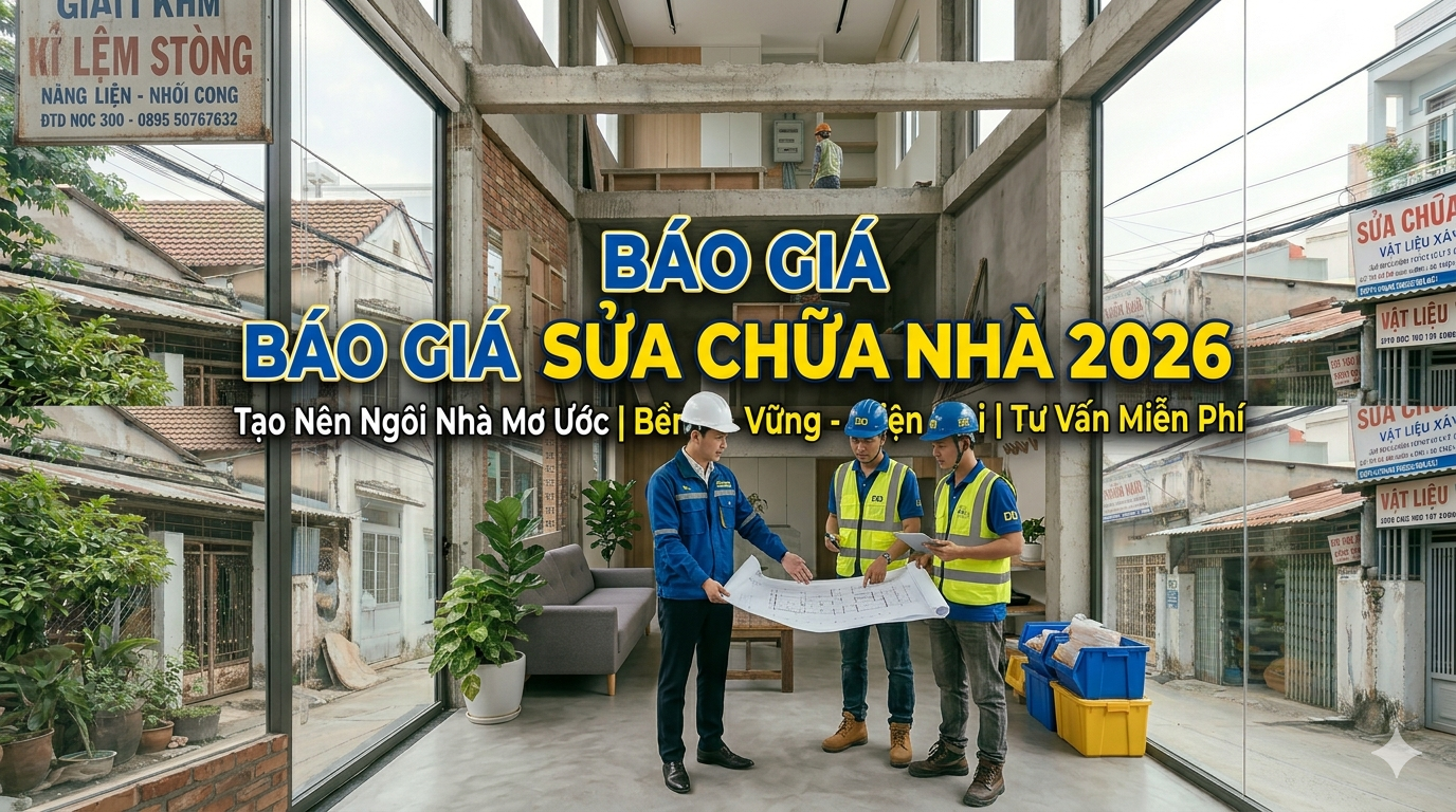 Báo Giá Sửa Chữa Nhà 2026 Mới Nhất – Chi Tiết & Tiết Kiệm 